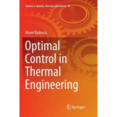 (영문도서) Optimal Control in Thermal Engineering Paperback, Springer, English, 9783319850269