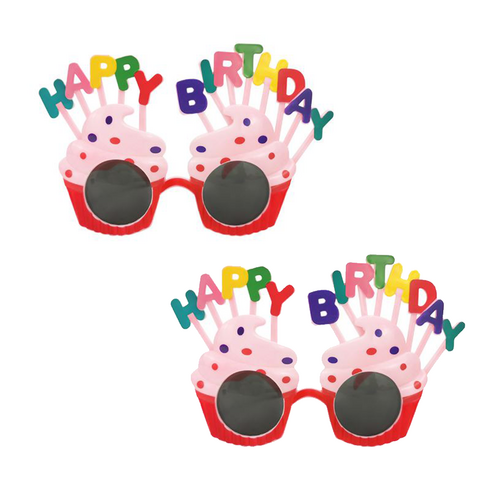 리빙듀오 파티 선글라스 안경 인생네컷 생일 인싸 외계인 픽셀 2개 한세트, 50.해피버스데이 선글라스(008)