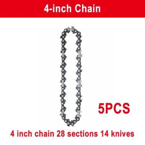 전기 톱 체인 충전식 미니 무선 목공 원예 목재 인치, 10) 5pcs 4-inch Chain