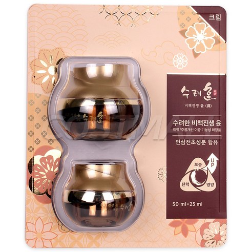 수려한 비책진생 윤 크림 50ml+25ml 미백 코스트코, 1세트, 75ml