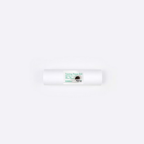 PaperPhant 투명도가 높은 트레싱지 롤 (Tracing paper Roll), 화이트 30cm(폭) 45M(길이)