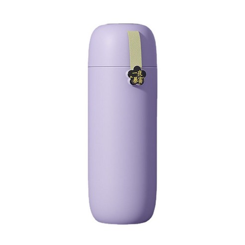 스마트텀블러 온도표시 텀블러 마카롱 보온보냉 텀블러, 퍼플, 450ml