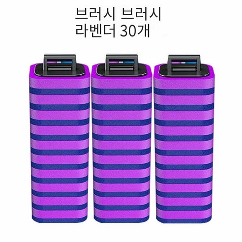 일회용 화장실 브러시 세트 가정용 비 죽은 코너 화장실 청소 유물 No. 1 다기능 화장실 브러쉬, Z 라벤더 교체 30