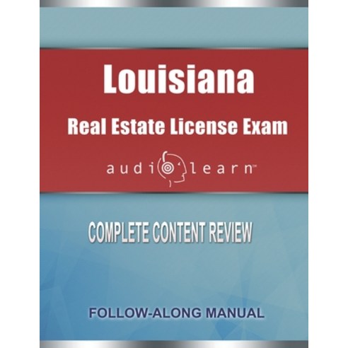 (영문도서) Louisiana Real Estate License Exam: Complete Audio Review for the Real Estate License Examina... Paperback, Independently Published, English, 9781652182191