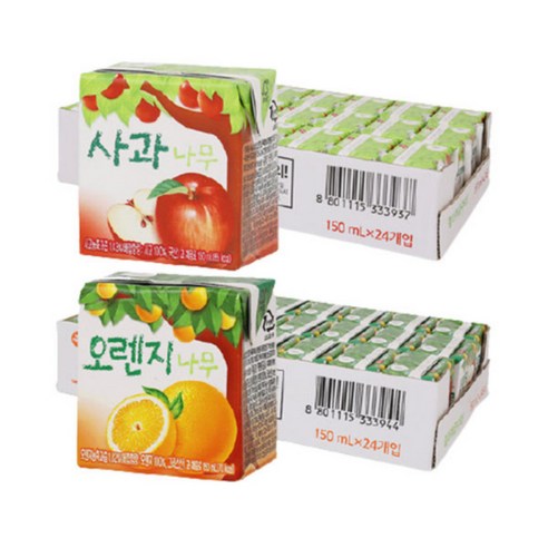 상큼함이 가득한 하루, 서울우유 사과나무 & 오렌지나무 주스로 시작하세요!