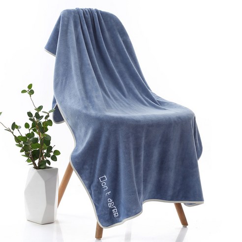 가정용 욕실 흡수 타올70cm*140cm, 5개, blue