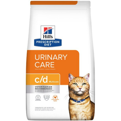 )당일발송( 힐스 캣 cd c/d 1.5kg 고양이 결석 비뇨기 urinary care multicare with chicken, 1개, 닭