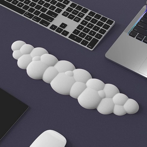 구름 팜레스트 손목 받침대 쿠션 패드 보호대 키보드 마우스, 1개 키보드손목패드