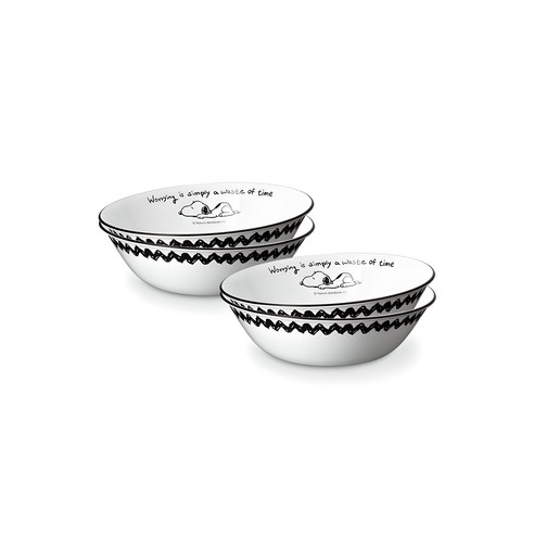 코렐 스누피 & 찰리 에디션 식기세트 4p, 혼합색상, 1세트, 면기 대 4p
