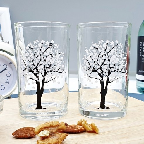 봄의 아름다움과 색상 변화의 마법이 담긴 인생술잔 색이변하는 벚꽃 맥주잔