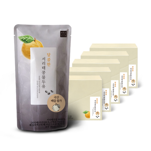 [프로퍼마켓] 달콤 서리태콩물두유 검은콩두유 후유아, 50개, 190ml