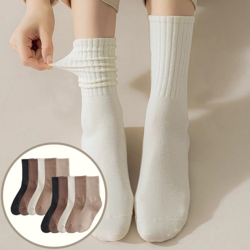 학생 여자를 위한 아모르주 코튼 무지 패션 양말 10켤레 학생 여자를 위한 아모르주 코튼 무지 패션 양말 10켤레