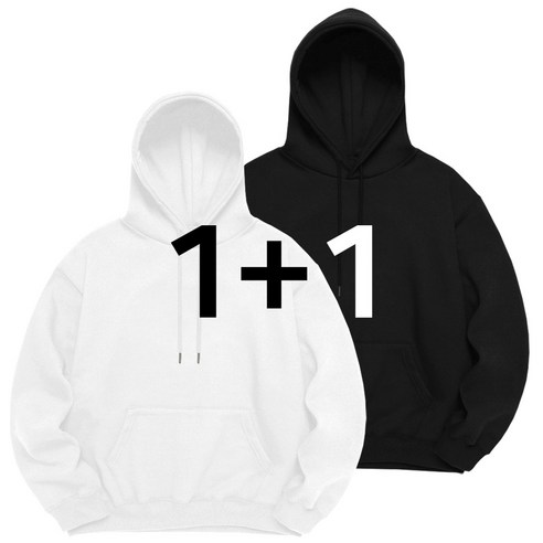 추천제품 문컬렉션 1+1 2장묶음 남녀공용 DY 3단쭈리 기모 무지 오버핏 후드티 데일리 베이직 후드 티셔츠 소개