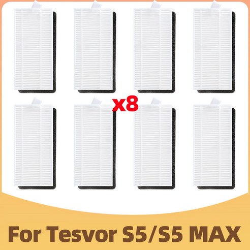 로봇 진공 청소기 부품 걸레 헝겊 헤파 필터 교체 용품 Tesvor S5 MAX, 05 다크 그레이, 다크 그레이 세탁기건조기세트