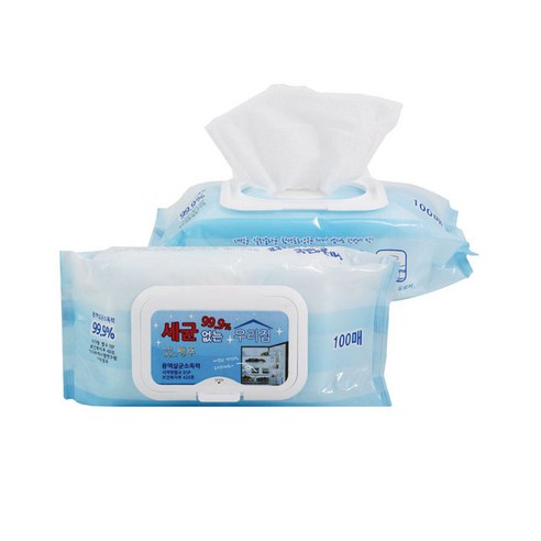 99.9% 세정살균 티슈로 세균 걱정 없이 깨끗하고 안전하게!