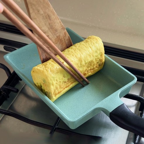 쿡핏 매직백금 사각 후라이팬으로 맛있는 아침을 손쉽게!