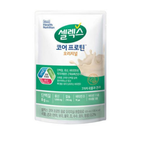 셀렉스 코어 프로틴 음료 오리지널, 125ml, 20개