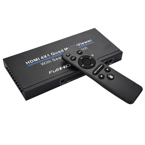 AFBEST 4X1 Multi-Viewe HDMI 쿼드 스크린 Real Time Multiviewer with Seamless 스위처 기능 Full 3D 1080P, 검정