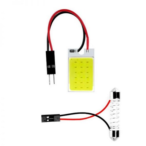 방향지시등 시그널램프 깜빡이 페스툰 LED COB 신호 전구 자동차 인테리어 독서등 흰색 돔 번호판 램프 C5W 168 31mm 36mm 39mm 41mm 42mm T10 1 개, FD-48LED-Festoon