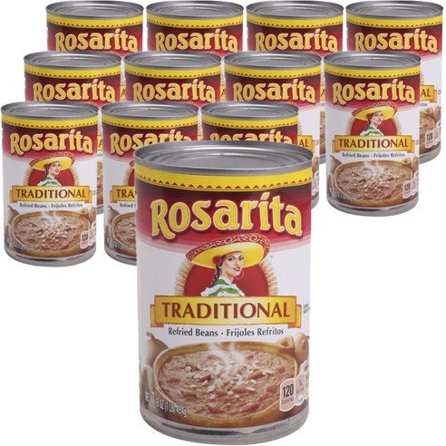 Rosarita 리프라이드 빈즈 트래디셔널, 454g, 12개