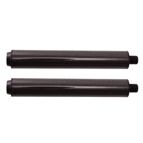 프레데터 당구 큐에 대 한 2pcs 탄소 섬유 큐 확장 풀 큐 Extender, 블랙