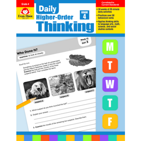 Daily Higher-Order Thinking 4, Evan Moor Educational Publis..