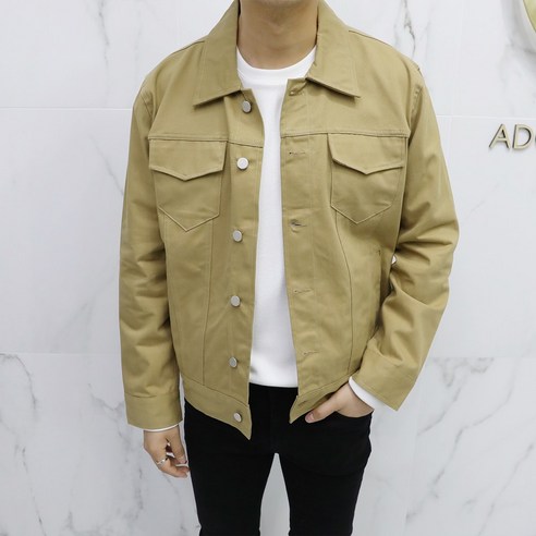 아도르클래식 3컬러 베이직 봄 가을 간절기 트러커 면 데님자켓