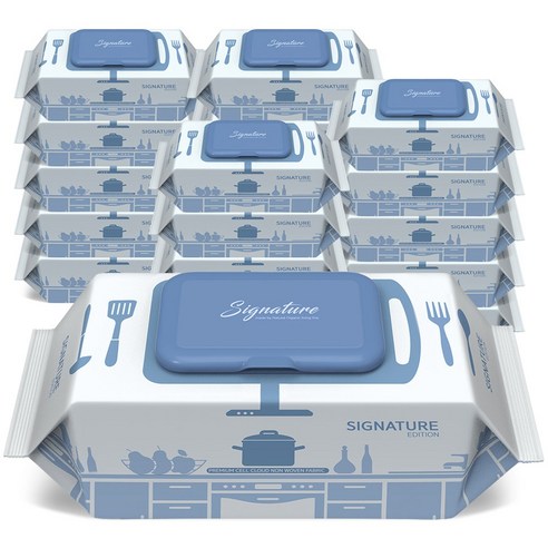 네츄럴오가닉 행주 물티슈로 간편하게 주방 위생 끝!