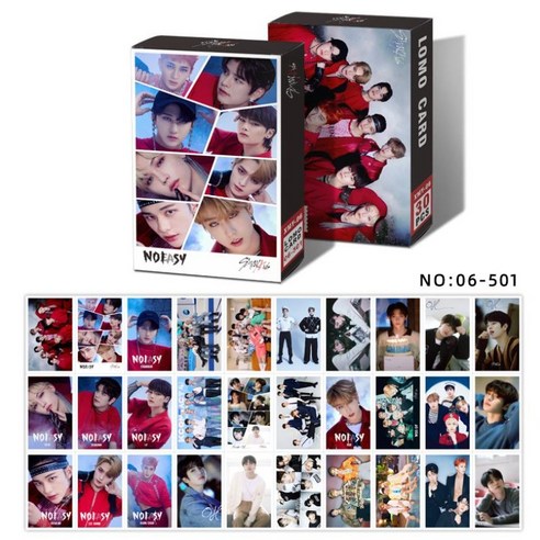 세븐틴 아스트로 스트레이키즈 엔하이픈 아이돌굿즈 LOMO 포카 30장, 스트레이키즈 B