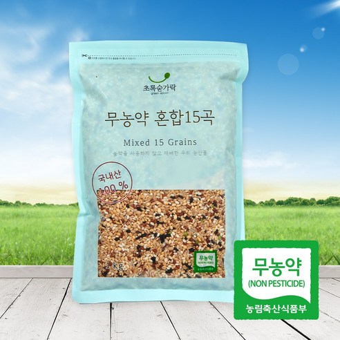 초록숟가락 무농약 혼합15곡, 1kg, 1개