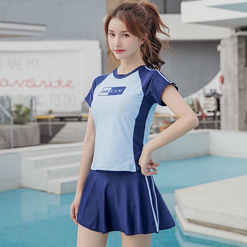 KORELAN 수영복, 블루 8264, {"사이즈":"S사이즈(75~85근 권장)"}
