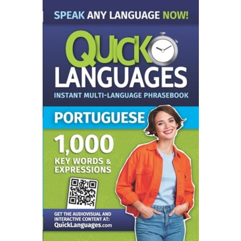 (영문도서) Quick Languages - English-Portuguese Phrasebook / Livro de frases inglês-português Paperback, American Book Group, English, 9781681656113
