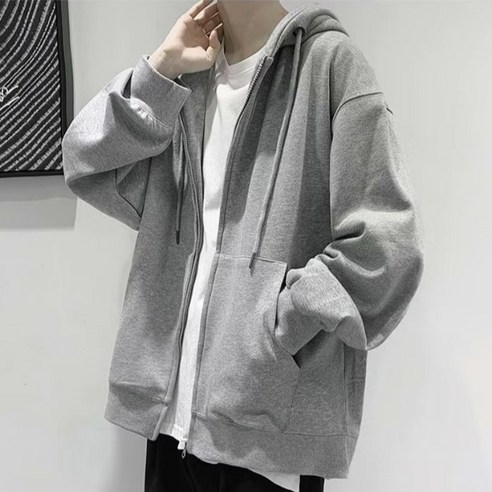 ANYOU 오버핏 후드집업 후드티 NA2403A