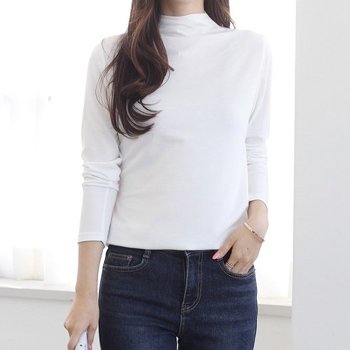 겨울철을 위한 세련되고 따뜻한 터틀넥 티