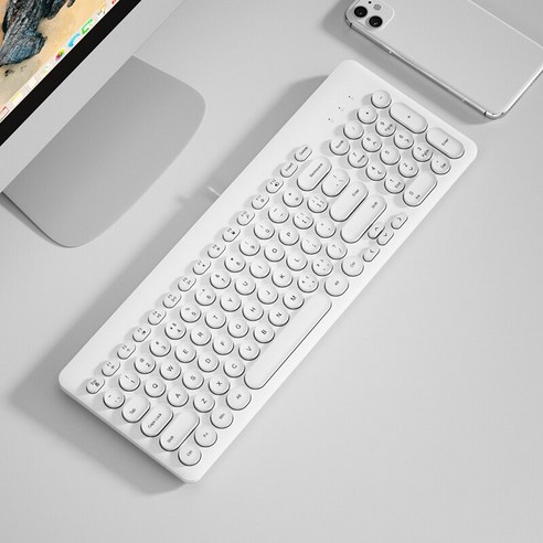 휴대용북트 USB 와이어 키보드 마우스 콤보 맥북 프로 게임 노트북 PC 게이머 컴퓨터 매직, White Keyboard, 하나, 하나