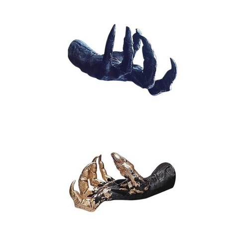 2x 벽 조각 장착 동상 거실 중앙 장식 걸이 장식, 설명한대로, 수지