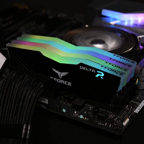 TEAMGROUP-T-Force Delta RGB DDR4 16GB 8GB 3600MHz 데스크탑 게임 메모리 모듈 Ram, 20 3200MHZ 16GX2 White