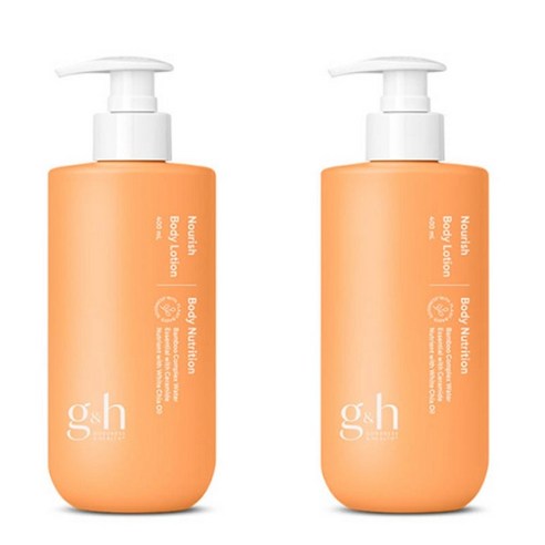 암웨이 g&h 너리쉬 바디로션 + 바디워시 400ml 선물셋트