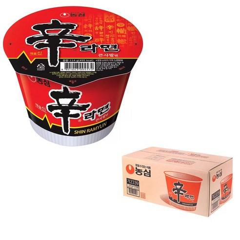 농심 신라면 큰사발 114g 16p