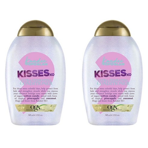 오지엑스 칸디 팝 글램 키세스 XO 울트라-하이트레이팅 컨디셔너, 2개, 385ml