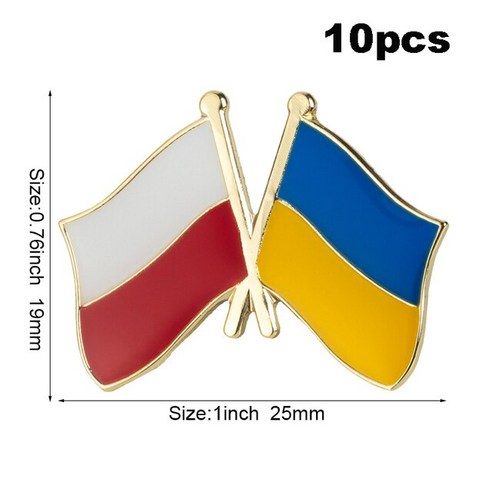 미국 우크라이나 영국 폴란드 덴마크 스웨덴 국기 배지 플래그 옷깃 핀 브로치 10 개 많이