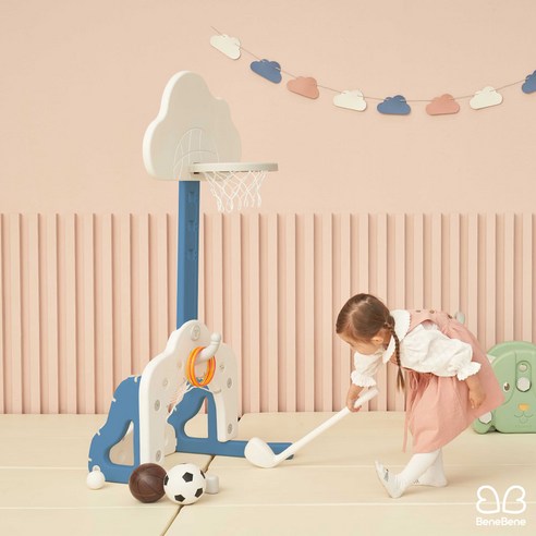 아이들의 성장을 돕는 다기능 유아 농구대