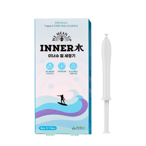 이너수 Y존케어 의료기기 질세정기 8개입, 13.6g, 3개