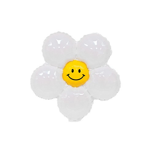 데이지 스마일 꽃 풍선 이벤트 파티, 4입, 소
