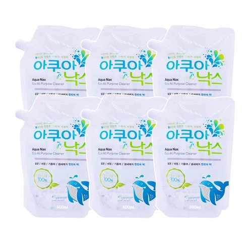 아쿠아낙스 리필 500ml*6개 다목적 클리너, 500ml, 12개