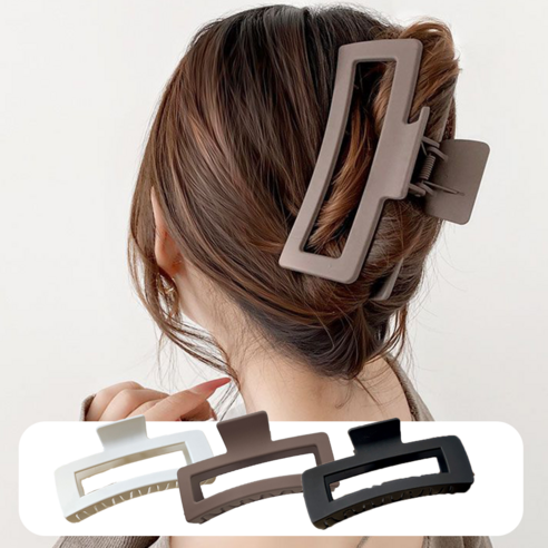 아침 5분 단축, 미하루 빅사이즈 집게핀으로 쉽고 빠른 스타일 완성!