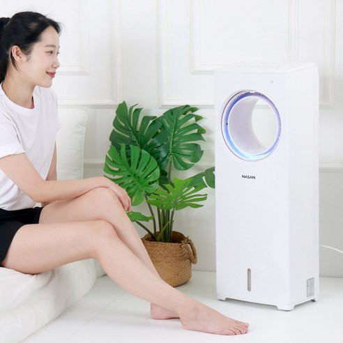 나산 날개없는 냉풍기 NS-9009 무드조명, 단품