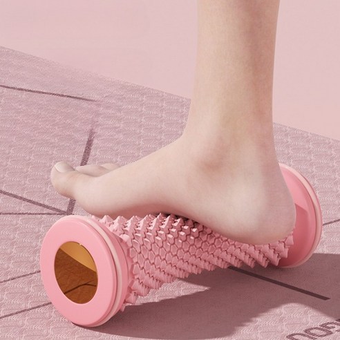 위더스 편안한 피로해소 롤러 발마사지 발바닥지압기, 핑크, 1개