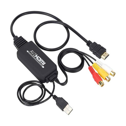 Av 컨버터 어댑터 Hdmi 전원 dvd 플레이어 tv rca 12v pc Sfx 600w 12 볼트 케이블 500w 모듈 650w, 유형 B, 20x14x2cm 7.87x5.51x0.79 인치, 구리