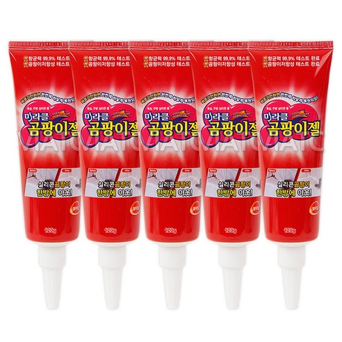 미라클 주방 욕실 베란다 창틀 벽지 곰팡이제거제 젤 120g x 5개